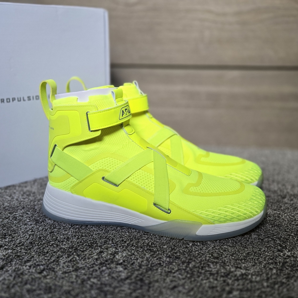 APL SUPERFUTURE Men's Neon Yellow Athletic High-Tops NEW size 13